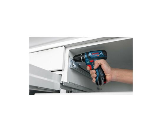 Шуруповерт Bosch GSR 12V-15 12В, 2х2А/год, 15-30Нм, 0-400/400-1300об/хв, набір 10 біт, кейс (0.601.868.10G), зображення 5 Шуруповерт Bosch GSR 12V-15 12В, 2х2А/год, 15-30Нм, 0-400/400-1300об/хв, набір 10 біт, кейс (0.601.868.10G), зображення 5