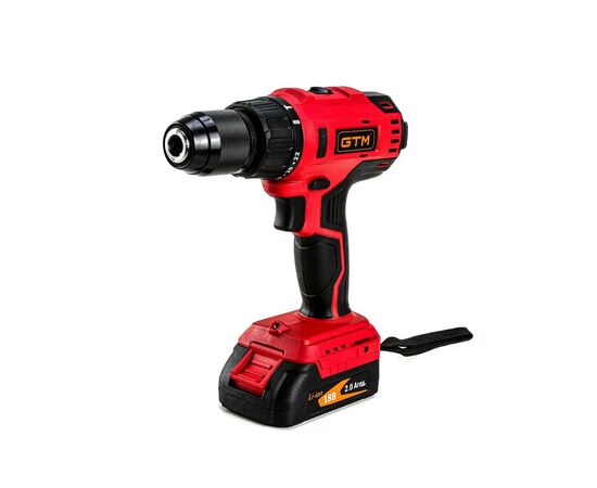 Шуруповерт GTM DSI18/60BL с ударом, 18V, 60Нм, 2x2Ah (DSI18/60BL), изображение 2 Шуруповерт GTM DSI18/60BL с ударом, 18V, 60Нм, 2x2Ah (DSI18/60BL), изображение 2