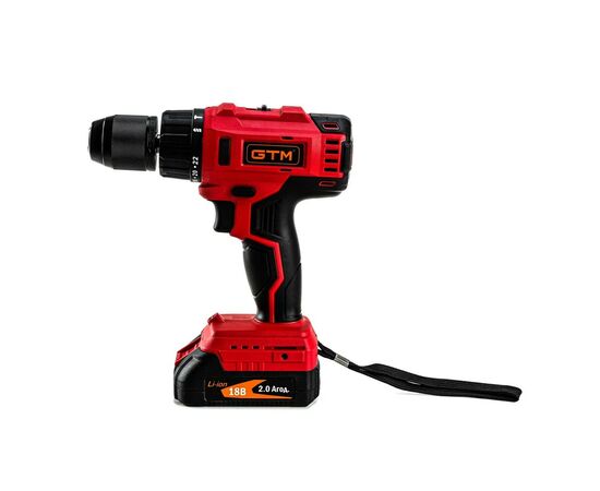 Шуруповерт GTM DSI18/60BL с ударом, 18V, 60Нм, 2x2Ah (DSI18/60BL), изображение 3 Шуруповерт GTM DSI18/60BL с ударом, 18V, 60Нм, 2x2Ah (DSI18/60BL), изображение 3