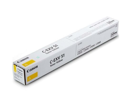 Тонер-картридж Canon C-EXV51L yellow (0487C002AA)