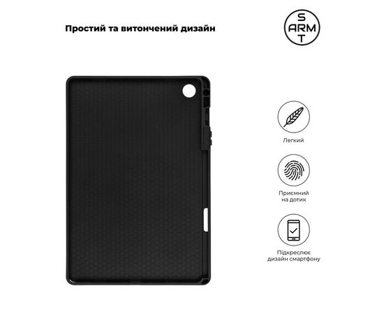 Чохол до планшета Armorstandart Matte Slim Fit with pen Samsung Galaxy Tab A9+ Black (ARM75042), зображення 3 Чохол до планшета Armorstandart Matte Slim Fit with pen Samsung Galaxy Tab A9+ Black (ARM75042), зображення 3
