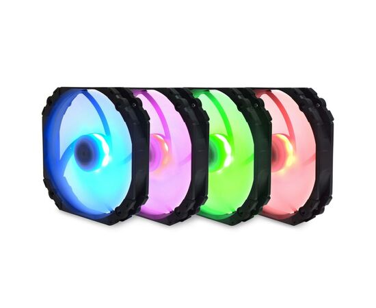 Кулер для корпуса Scythe Kaze Flex 140 mm Round RGB PWM (KF1425FD18R-P), изображение 4 Кулер для корпуса Scythe Kaze Flex 140 mm Round RGB PWM (KF1425FD18R-P), изображение 4