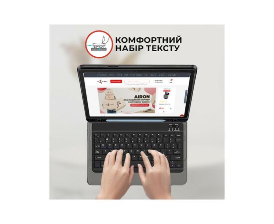 Чехол для планшета AirOn Premium Samsung Galaxy Tab A9 Plus 11'' 2023 + Bluetooth Keyboard (4822352781115), изображение 4 Чехол для планшета AirOn Premium Samsung Galaxy Tab A9 Plus 11'' 2023 + Bluetooth Keyboard (4822352781115), изображение 4