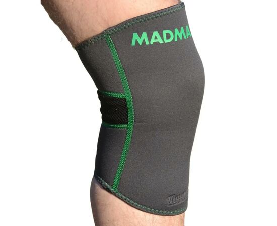Фиксатор колена MadMax Zahoprene Knee Support Dark Grey/Green S (MFA-294_S), изображение 3 Фиксатор колена MadMax Zahoprene Knee Support Dark Grey/Green S (MFA-294_S), изображение 3
