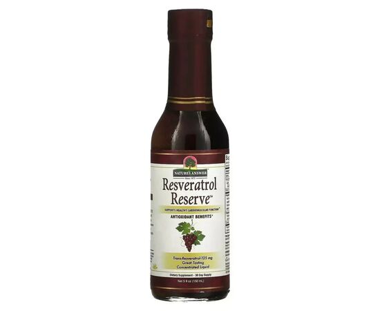 Антиоксидант Nature's Answer Ресвератрол, Resveratrol Reserve, 150 мл (NTA-26177), изображение 3 Антиоксидант Nature's Answer Ресвератрол, Resveratrol Reserve, 150 мл (NTA-26177), изображение 3