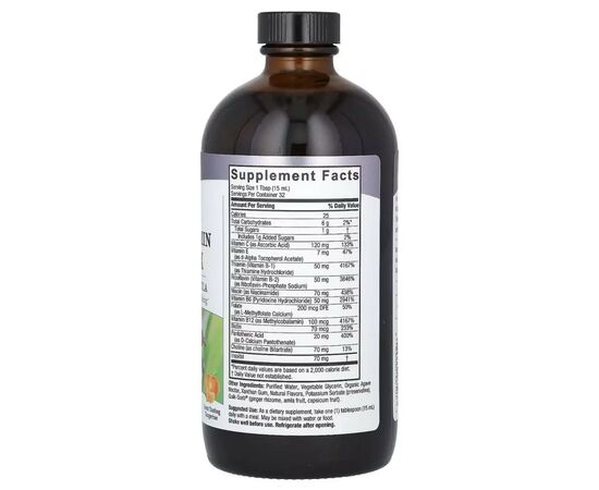 Витамин Nature's Answer Жидкий комплекс витаминов группы B, вкус мандарина, Liquid (NTA-26107), изображение 2 Витамин Nature's Answer Жидкий комплекс витаминов группы B, вкус мандарина, Liquid (NTA-26107), изображение 2