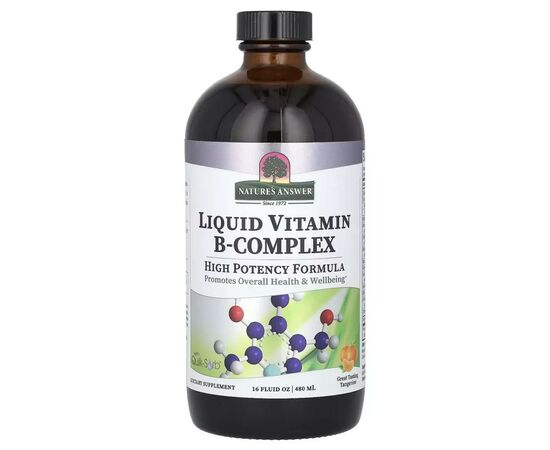 Витамин Nature's Answer Жидкий комплекс витаминов группы B, вкус мандарина, Liquid (NTA-26107)