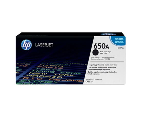 Картридж HP CLJ  650A black /CP5525 (CE270A)