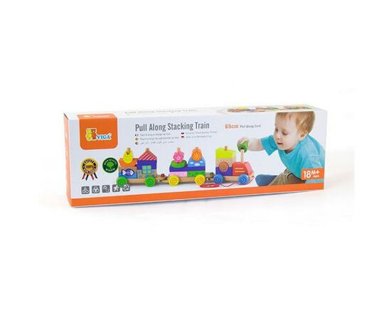 Каталка Viga Toys Паровозик (50089), зображення 2 Каталка Viga Toys Паровозик (50089), зображення 2