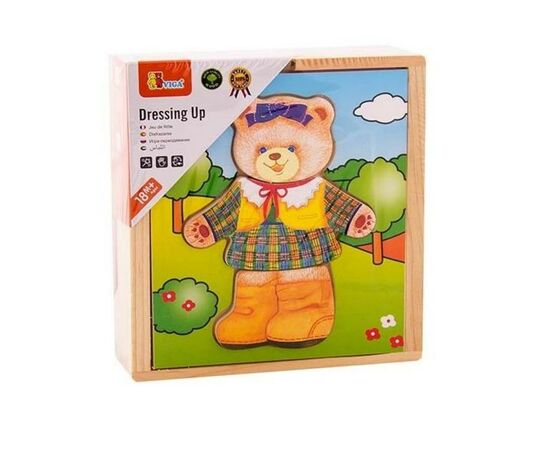 Розвиваюча іграшка Viga Toys Гардероб ведмедиці (56403)