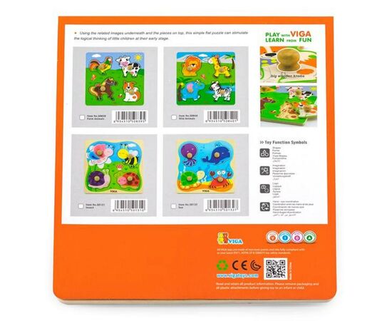 Развивающая игрушка Viga Toys Морские обитатели (50132), изображение 2 Развивающая игрушка Viga Toys Морские обитатели (50132), изображение 2