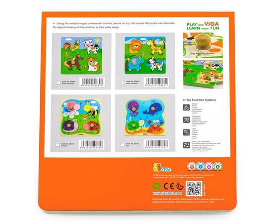 Развивающая игрушка Viga Toys Насекомые (50131), изображение 2 Развивающая игрушка Viga Toys Насекомые (50131), изображение 2