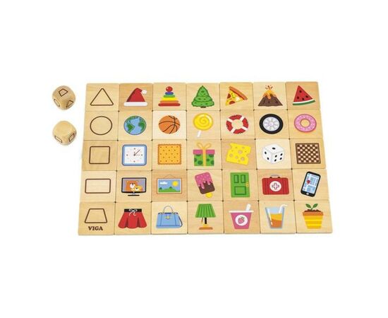 Развивающая игрушка Viga Toys Деревянный пазл-игра Изучаем формы (44506)