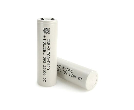 Аккумулятор 21700 Li-Ion 4200mAh, 45A, button top Molicel (INR21700-P42A)
