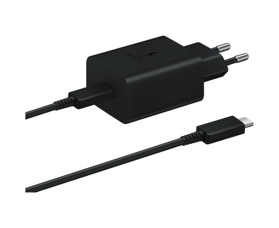 Зарядний пристрій Samsung 45W Compact Power Adapter (w C to C Cable) Black (EP-T4510XBEGEU), зображення 3 Зарядний пристрій Samsung 45W Compact Power Adapter (w C to C Cable) Black (EP-T4510XBEGEU), зображення 3