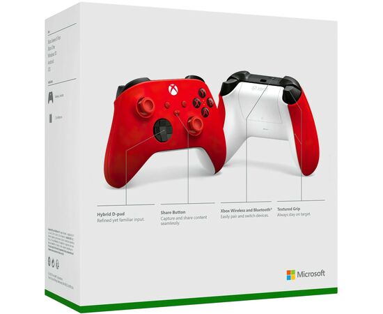 Геймпад Microsoft Wireless Red (QAU-00012), зображення 8 Геймпад Microsoft Wireless Red (QAU-00012), зображення 8