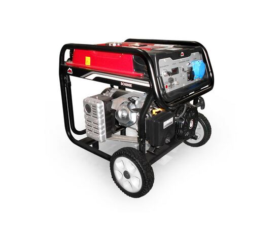 Генератор Vulkan SC6000E-II 1ф 5,0kW, эл.старт, бак-25л, колеса (SC6000E-II)
