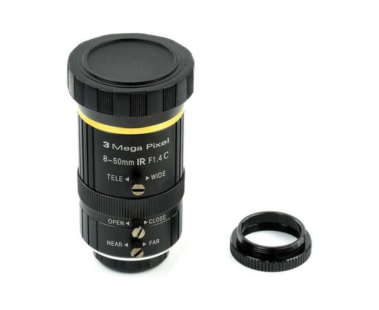 Объектив Waveshare 8-50mm Zoom Lens for Pi Camera Module (18245), изображение 5 Объектив Waveshare 8-50mm Zoom Lens for Pi Camera Module (18245), изображение 5