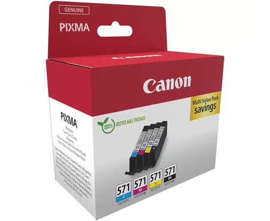 Картридж Canon CLI-571 BK,C,M,Y Colors (0386C008)