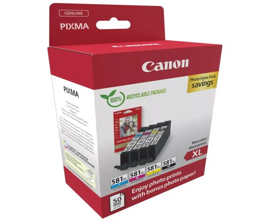 Картридж Canon CLI-581XL PBK,C,M,Y,GY (2052C006)