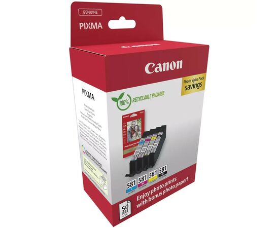 Картридж Canon CLI-581 VP BK,C,M,Y (2106C006)