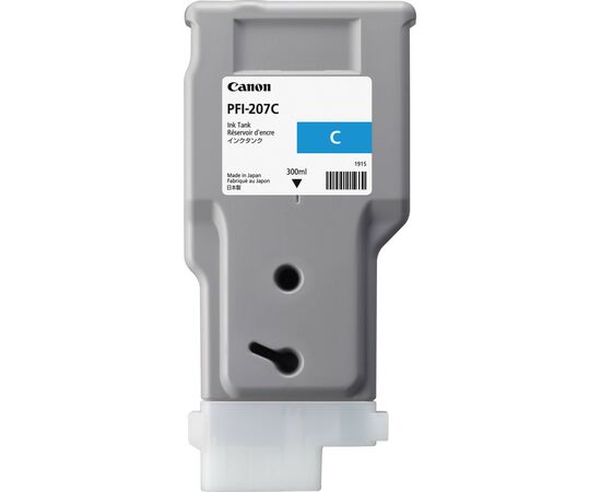 Картридж Canon PFI-207C 300ml cyan (8790B001), изображение 2 Картридж Canon PFI-207C 300ml cyan (8790B001), изображение 2