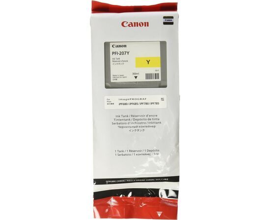 Картридж Canon PFI-207Y 300ml yellow (8792B001)