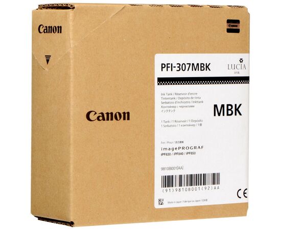 Картридж Canon PFI-307MBK matte black (330ml) (9810B001)