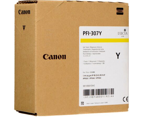 Картридж Canon PFI-307Y yellow(330ml) (9814B001)