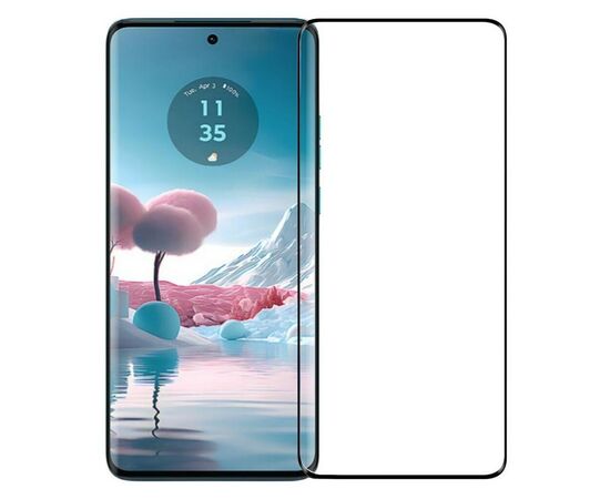 Стекло защитное BeCover Motorola Edge 40 Black (711487), изображение 2 Стекло защитное BeCover Motorola Edge 40 Black (711487), изображение 2