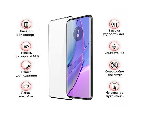 Стекло защитное BeCover Motorola Edge 40 Neo Black (711164), изображение 3 Стекло защитное BeCover Motorola Edge 40 Neo Black (711164), изображение 3
