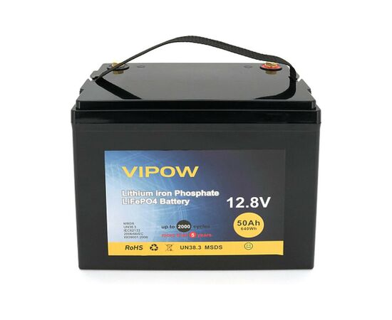Батарея LiFePo4 Vipow LiFePO4,12.8V-50Ah (LiFePO4128-50/40)