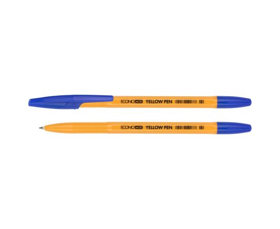 Ручка шариковая Economix YELLOW PEN 0,5мм. Корпус желтый, пишет синим (E10187-02)
