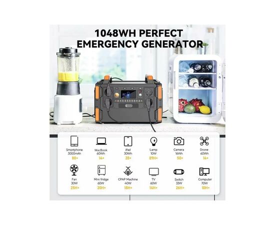 Зарядная станция FlashFish F132, 1000W (F132), изображение 5 Зарядная станция FlashFish F132, 1000W (F132), изображение 5