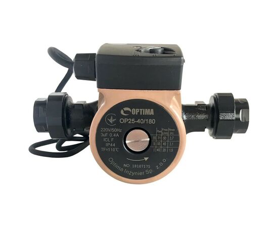 Циркуляційний насос Optima OP25-40-180, G 1 1/4", 10 бар, 180мм, 71Вт, 230В (8120)
