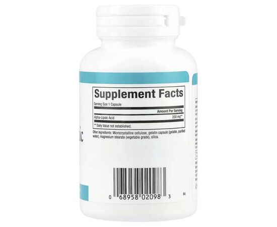 Витаминно-минеральный комплекс Natural Factors Альфа-липоевая кислота, 200 мг, Alpha-Lipoic Acid, 60 капсул (NFS-02098), изображение 2 Витаминно-минеральный комплекс Natural Factors Альфа-липоевая кислота, 200 мг, Alpha-Lipoic Acid, 60 капсул (NFS-02098), изображение 2