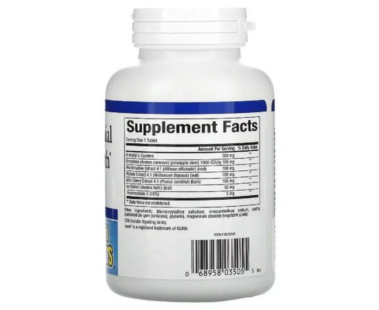 Витаминно-минеральный комплекс Natural Factors Здоровье Дыхательных Путей, Lung, Bronchial & Sinus Health, 90 Таблет (NFS-03505), изображение 2 Витаминно-минеральный комплекс Natural Factors Здоровье Дыхательных Путей, Lung, Bronchial & Sinus Health, 90 Таблет (NFS-03505), изображение 2