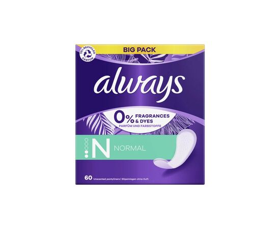 Ежедневные прокладки Always Daily Fresh Normal Без запаха 60 шт. (8700216461863), изображение 2