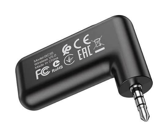 FM модулятор BOROFONE BC35 Wideway car AUX BT receiver Black (BC35B), изображение 3 FM модулятор BOROFONE BC35 Wideway car AUX BT receiver Black (BC35B), изображение 3