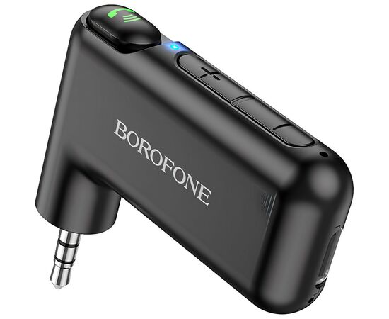 FM модулятор BOROFONE BC35 Wideway car AUX BT receiver Black (BC35B)