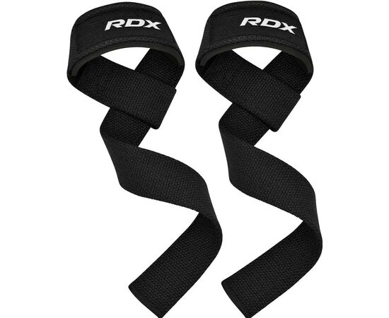 Кистьові лямки RDX W1 Gym Single Strap Black Plus (WAN-W1B+)