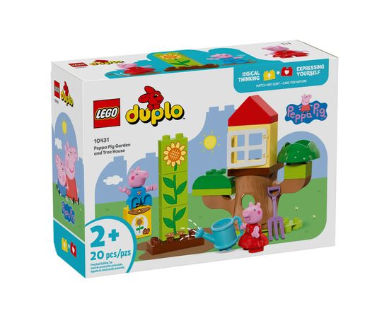 Конструктор LEGO DUPLO Peppa Pig Сад и домик на дереве Пеппы (10431)