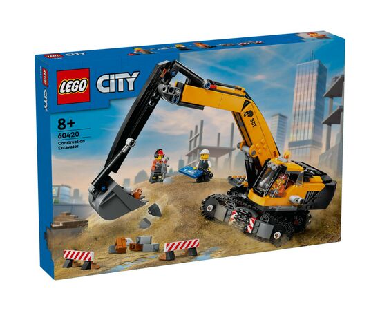 Конструктор LEGO City Желтый строительный экскаватор (60420)