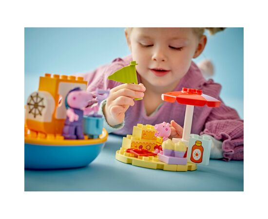 Конструктор LEGO DUPLO Peppa Pig Морская прогулка Пеппы на лодке (10432), изображение 6 Конструктор LEGO DUPLO Peppa Pig Морская прогулка Пеппы на лодке (10432), изображение 6