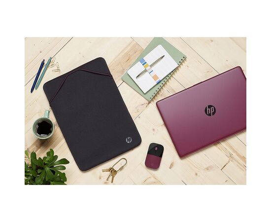 Чехол для ноутбука HP 15.6" Reversible Protective Grey/Mauve Sleeve (2F1W8AA), изображение 2 Чехол для ноутбука HP 15.6" Reversible Protective Grey/Mauve Sleeve (2F1W8AA), изображение 2