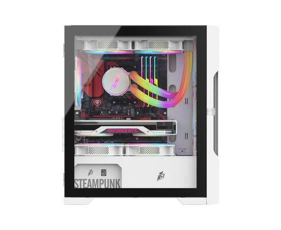 Корпус 1stPlayer T3-G-4F1-W-WH, изображение 3 Корпус 1stPlayer T3-G-4F1-W-WH, изображение 3