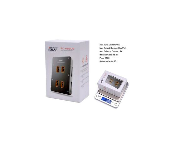 Зарядное устройство для дрона iSDT PC-4860S LiPo Parallel Charging Board (HP0015.0023), изображение 3 Зарядное устройство для дрона iSDT PC-4860S LiPo Parallel Charging Board (HP0015.0023), изображение 3
