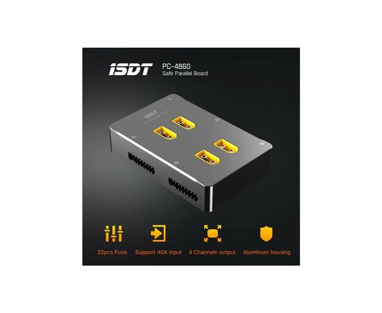 Зарядное устройство для дрона iSDT PC-4860S LiPo Parallel Charging Board (HP0015.0023), изображение 7 Зарядное устройство для дрона iSDT PC-4860S LiPo Parallel Charging Board (HP0015.0023), изображение 7