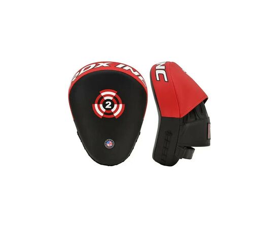 Лапы боксерские RDX T1 Curved Red/Black (FPR-T1RB), изображение 2 Лапы боксерские RDX T1 Curved Red/Black (FPR-T1RB), изображение 2