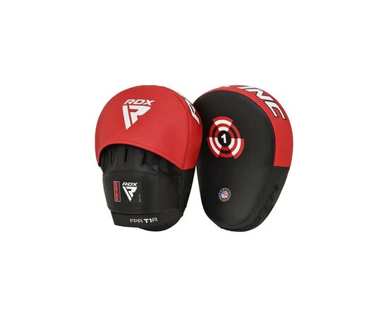 Лапы боксерские RDX T1 Curved Red/Black (FPR-T1RB)